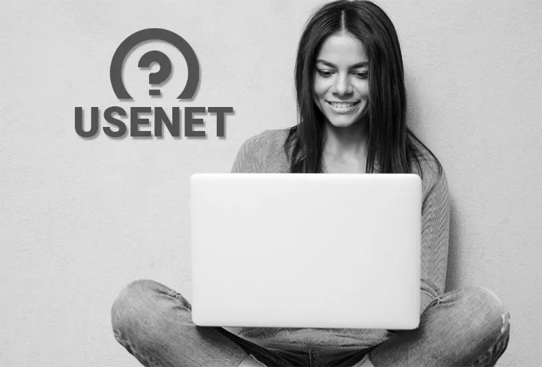 Wat is Usenet – vrouw aan een laptop